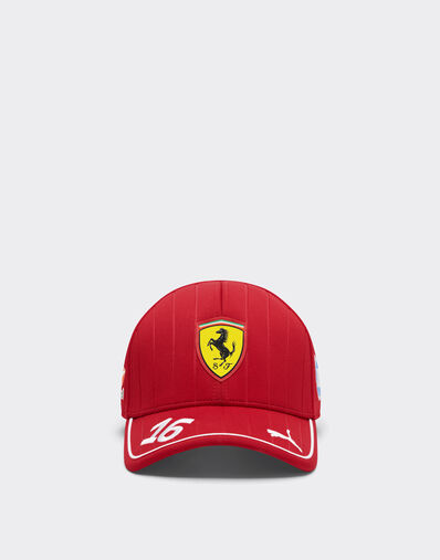 Ferrari Puma for Scuderia Ferrari HP 2025 Leclerc baseball cap Cherry LA00Wf