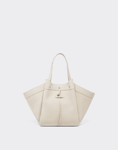 Ferrari Large tote bag in nubuck leather Ecru 22298f