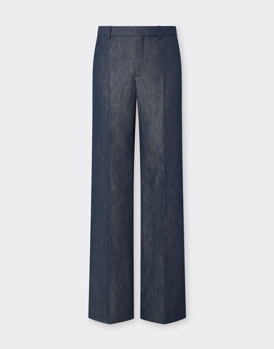 Ferrari Chinos in denim effect tricotine Dark Denim 22444f