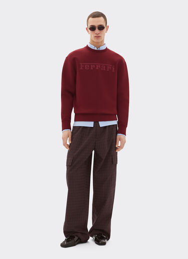 Scuba sweatshirt with Ferrari logo Ferrari Scuba sweatshirt with Ferrari logo Mahogany 20518f